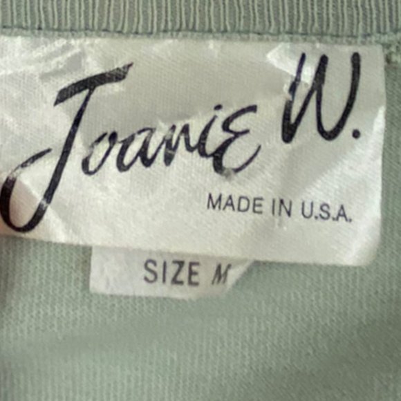 Vintage Eclectic Western Bohemian Aztec Sage Green Top with Fringe size Medium - Picture 6 of 7